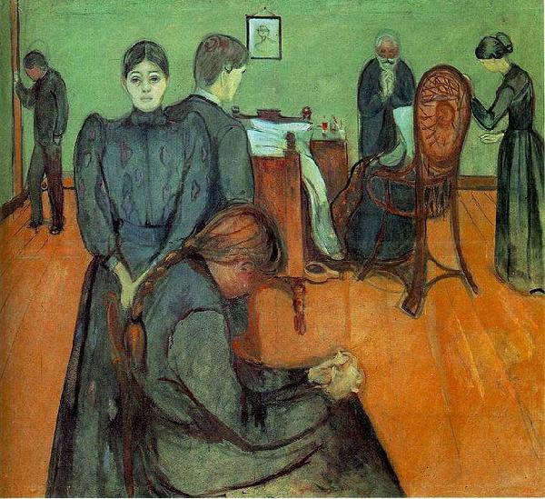 Edvard Munch Death in the Sickroom. China oil painting art